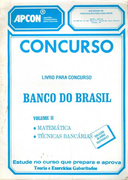 Concurso - Banco do Brasil - Volume II