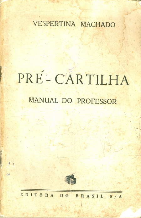 Pré - Cartilha - Manual do Professor