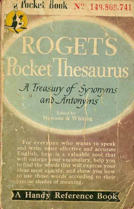 Roget's Pocket Thesaurus - A Treasury of Synonyms and Antonyms