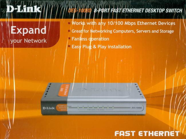 Roteador (Switch) D-Link DES-1008D