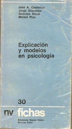 Explicación y Modelos en Psicología