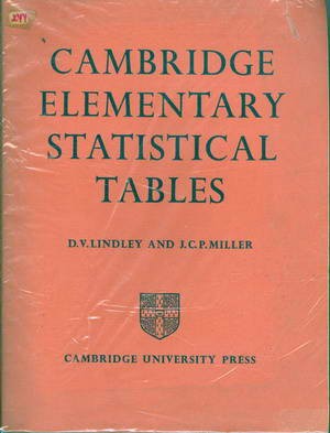 Cambridge Elementary Statistical Tables