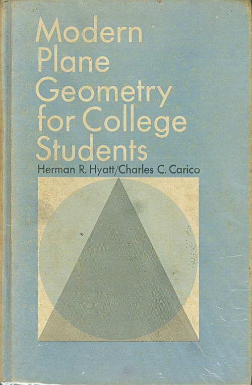 Modern Plane Geomety for College Students
