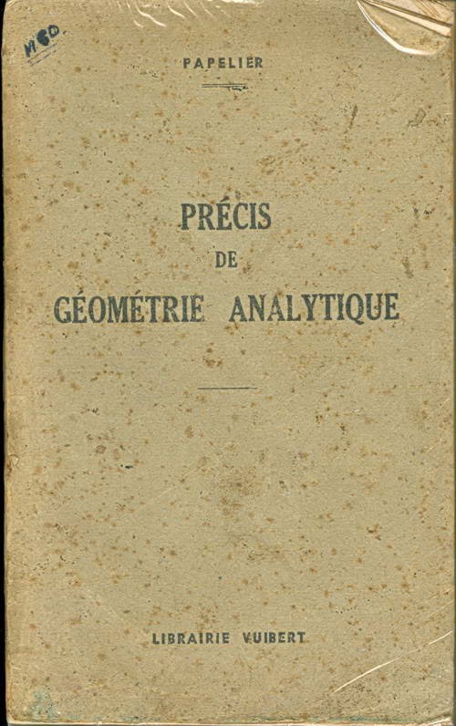 Précis de Géométrie Analytique