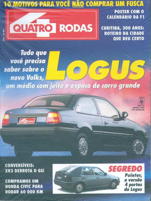 Quatro Rodas - Edição 392 - Março 1993