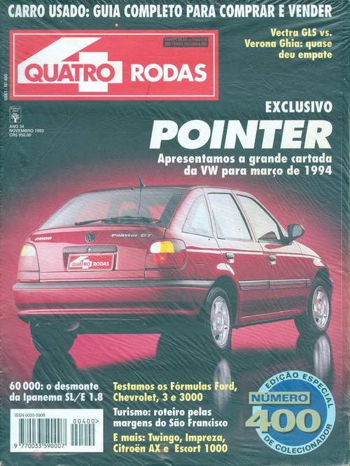 Quatro Rodas - Edição 400 - Novembro 1993