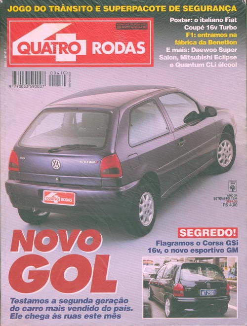 Quatro Rodas - Edição 410 - Setembro 1994