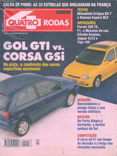Quatro Rodas - Edição 412 - Novembro 1994