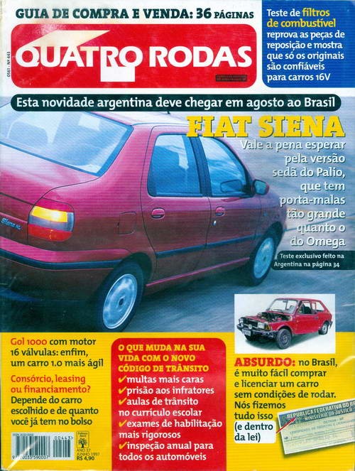 Quatro Rodas - Edição 443 - Junho 1997