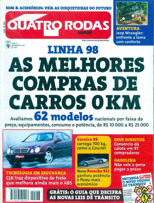 Quatro Rodas - Edição 448 - Novembro 1997