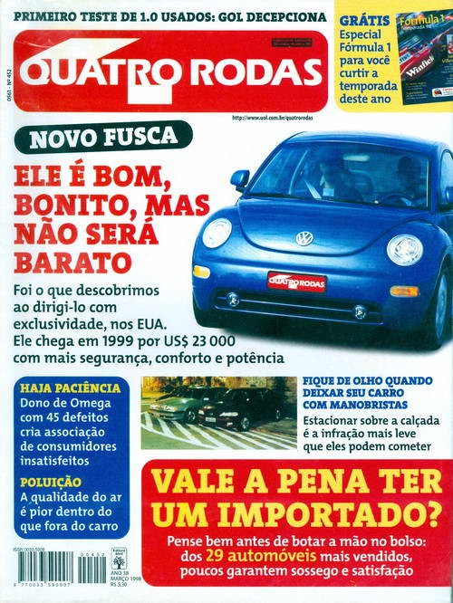 Quatro Rodas - Edição 452 - Março 1998