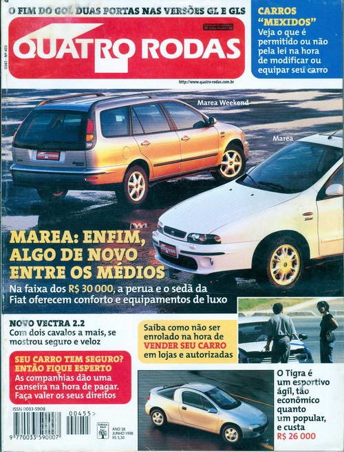 Quatro Rodas - Edição 455 - Junho 1998