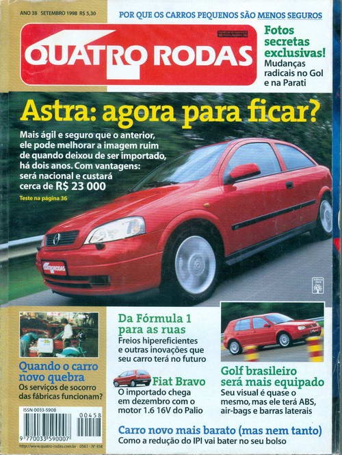 Quatro Rodas - Edição 458 - Setembro 1998