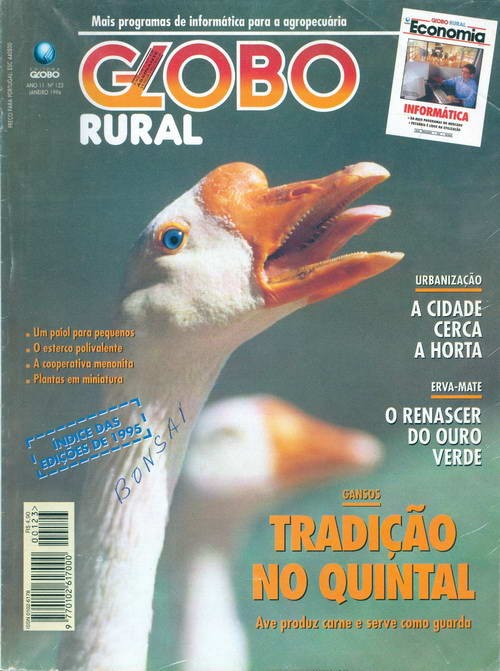 Globo Rural - Edição 123 - Janeiro 1996