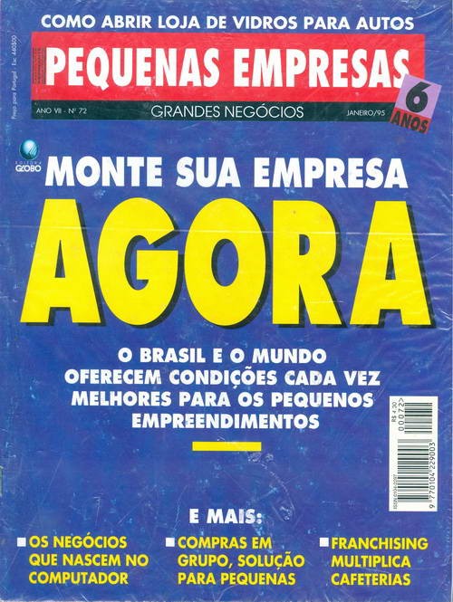 Pequenas Empresas Grandes Negócios - Edição 72 -  Janeiro 1995