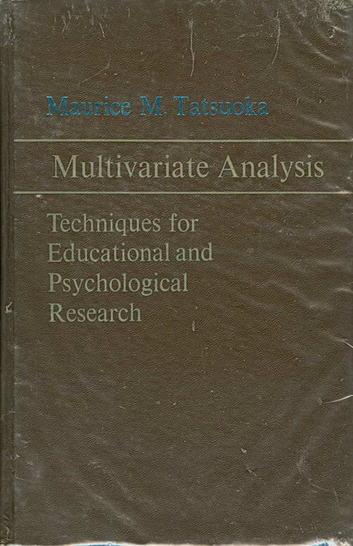 Multivariate Analysis - Techniques for Educational and Psychological Research