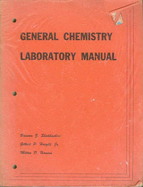 General Chemistry - Laboratory Manual