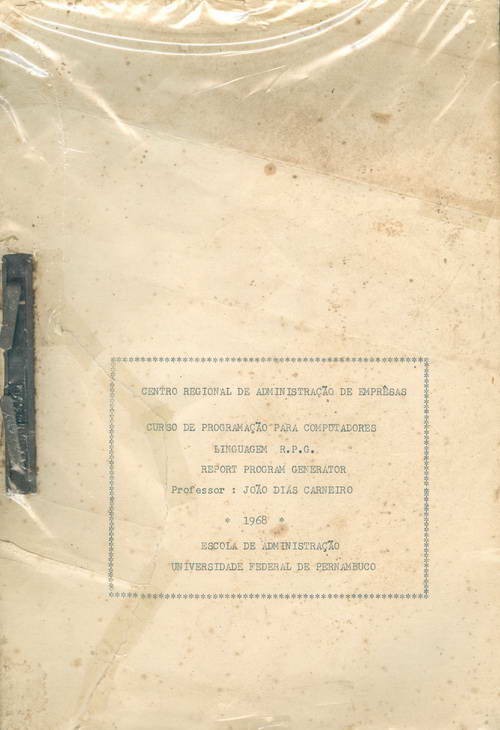 Curso de Programação para Computadores - Linguagem R.P.G.