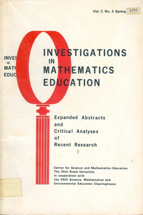 Investigations in Mathematics Education - Volume 7 - N° 2