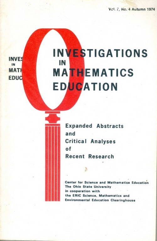 Investigations in Mathematics Education - Volume 7 - N° 4