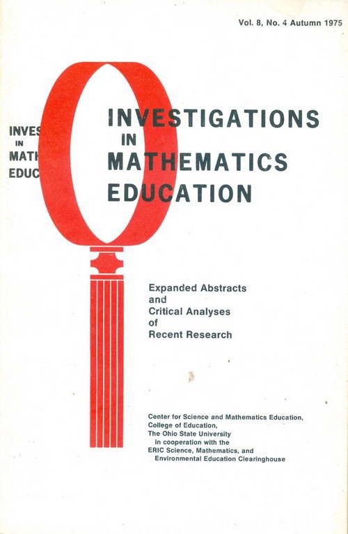Investigations in Mathematics Education - Volume 8 - N° 4