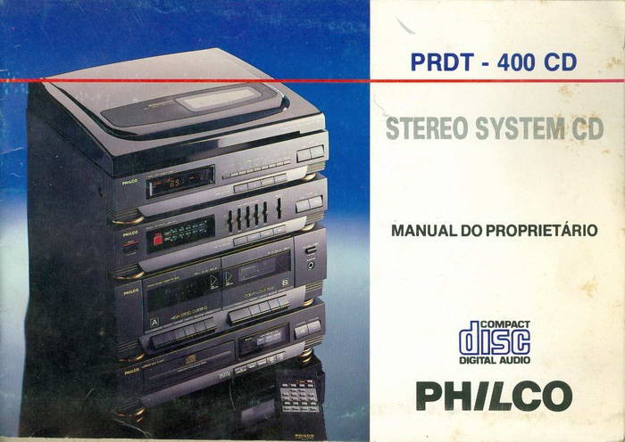 Stereo System CD - Philco - PRDT - 400 CD