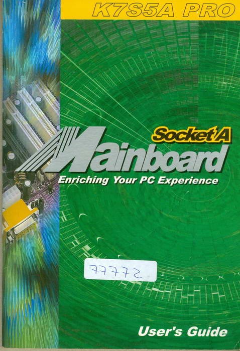 K7S5A PRO - Mainboard - Socket A 