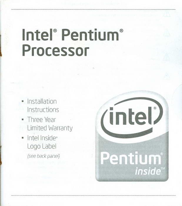 Processador Intel Pentium 