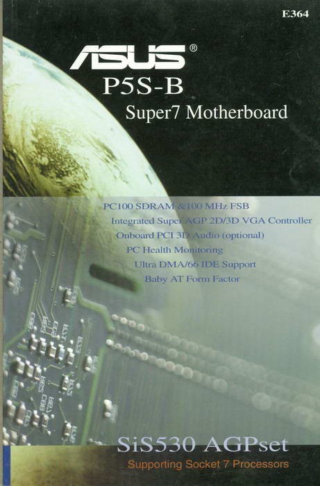 Super 7 Motherboard - Asus - P5S-B