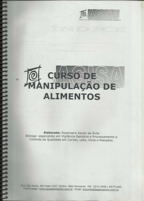 Curso de Manipulação de Alimentos (Apostila)