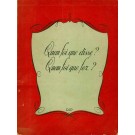 Quem Foi Que Disse? Quem Foi Que Fez?