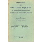 Taxonomy of Educational Objectives - Handbook 1: Cognitive Domain