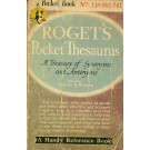 Roget's Pocket Thesaurus - A Treasury of Synonyms and Antonyms