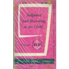 Judgment and Reasoning in the Child