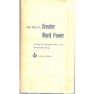 New Ways to Greater Word Power