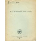 Basic Properties of Matrix Algebra (Information Circular - n° 8332)