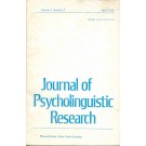 Journal of Psycholinguistic Research - Volume 4 - N° 2